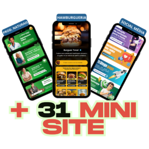 + 31 MINI SITES PARA BIO – EDITÁVEIS 9,97