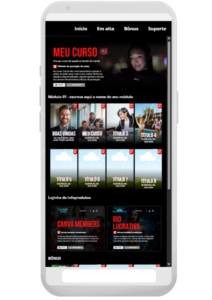 ÁREA DE MEMBROS – MODELO NETFLIX – EDITÁVEL NO CANVA